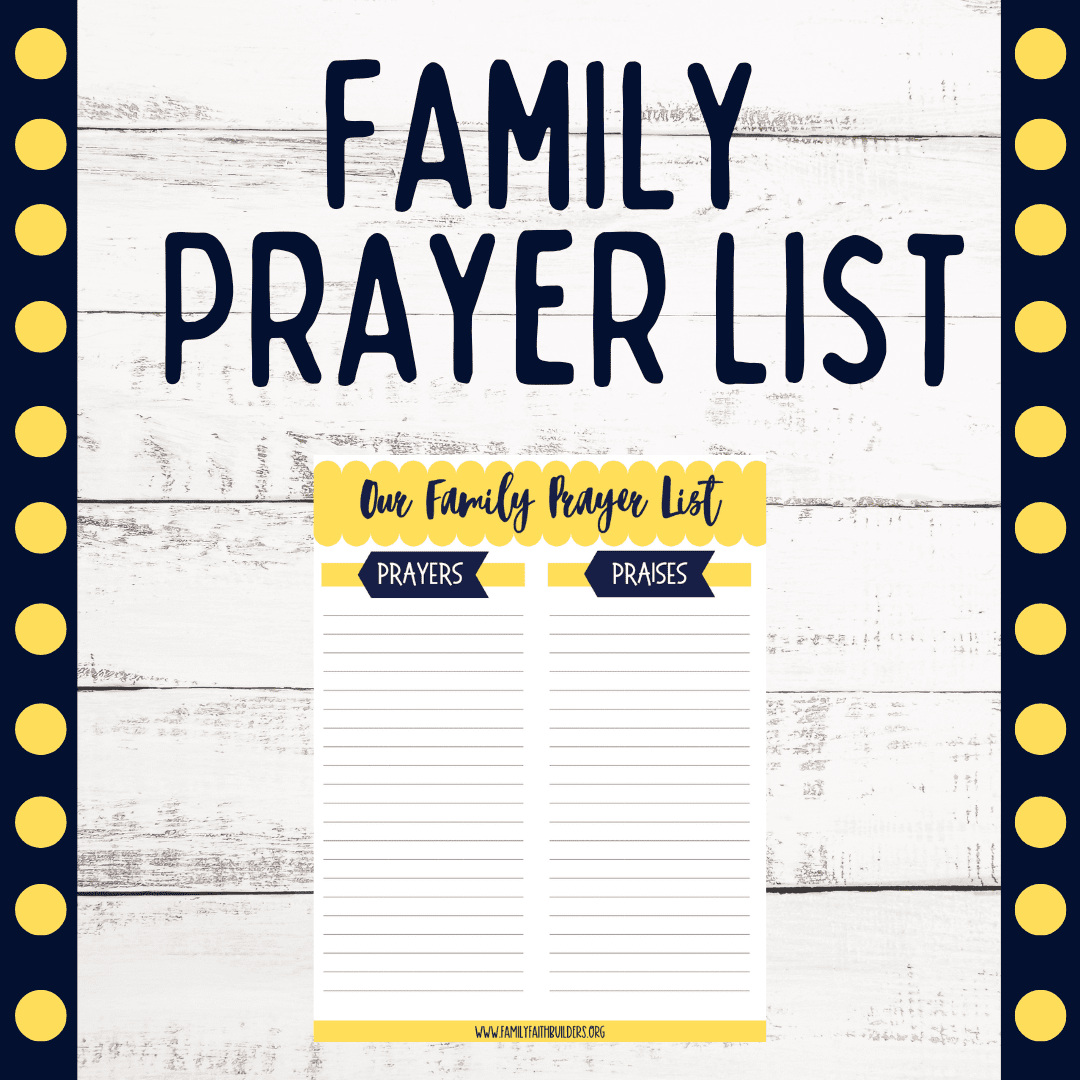 Family Prayer List