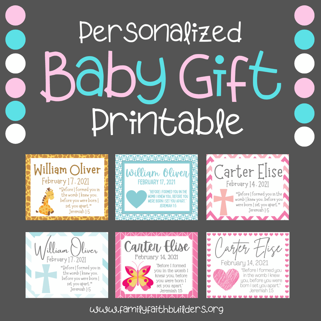 Personalized Baby Gift Printable
