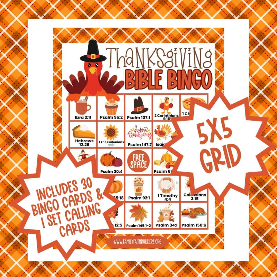 Thanksgiving Bible Bingo